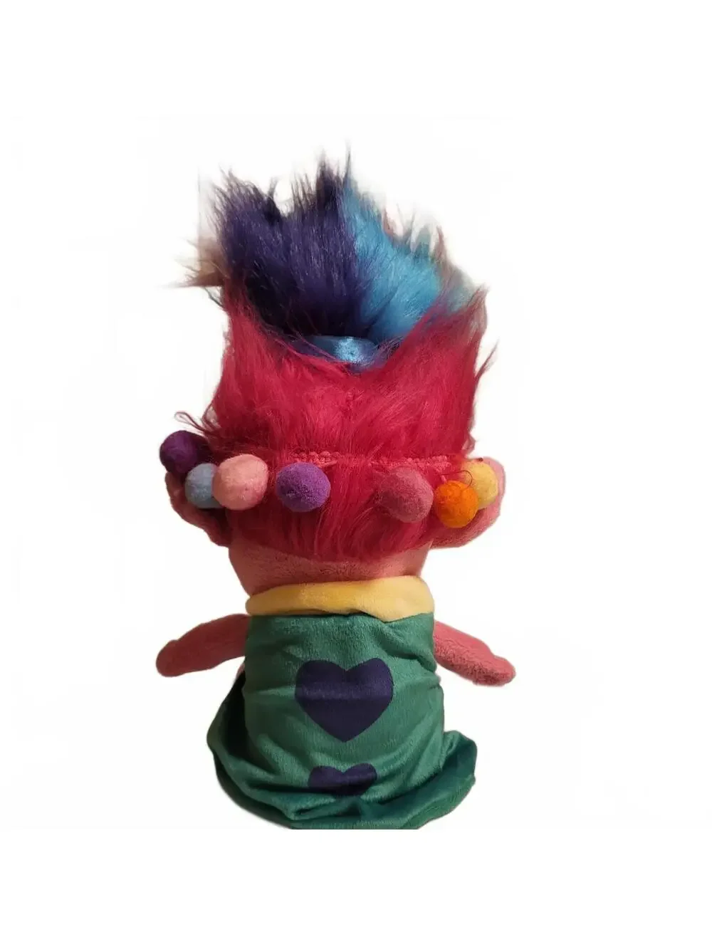 DreamWorks Trolls Poppy Plush Doll Coin Bank with Colorful Hair & Heart Outfit